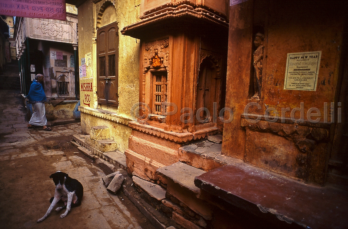 Little street, Varanasi (Benares), India
 (cod:India 22)